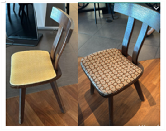 041-ZSS24038-Cushion Seat Dining chair w/ solid wood base