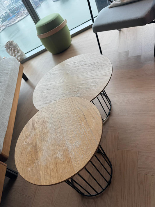 004-ZSS25037-600mm Dia 
Coffee Table in wooden color