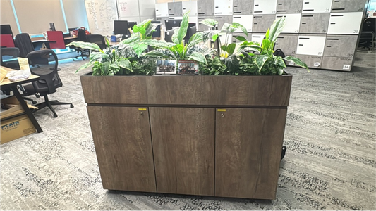ZSS26011-Item #007-Wooden Planter box cabinet