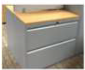 ZSS26020-Item 005-Low metal storage cabinet (with keys)