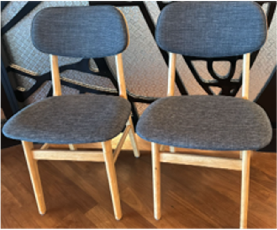 040-ZSS24038-Cushion Seat Dining chair w/ solid wood base