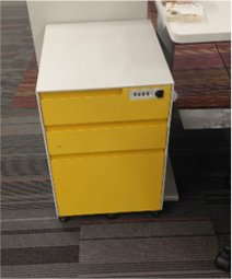 ZSS26016-Item 050-Mobile Pedestal (Yellow)