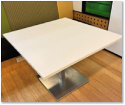 ZSS25016 - Pantry White Table Top - Square