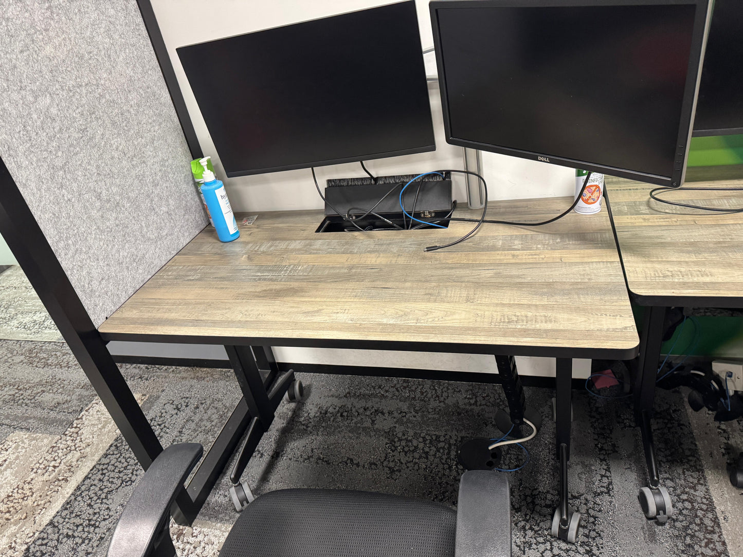 005-ZSS25036-Wooden Worktop Movable Table (Non Folding) 1200mmL x 650mmW x 740mmH