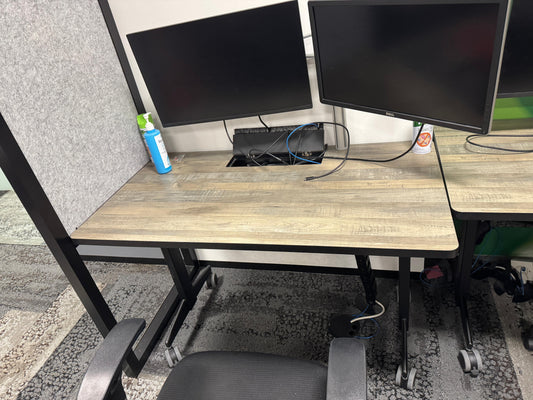 005-ZSS25036-Wooden Worktop Movable Table (Non Folding) 1200mmL x 650mmW x 740mmH