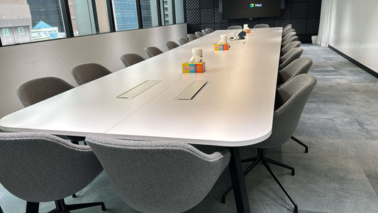 24-seater meeting table 9000W (Wood top)